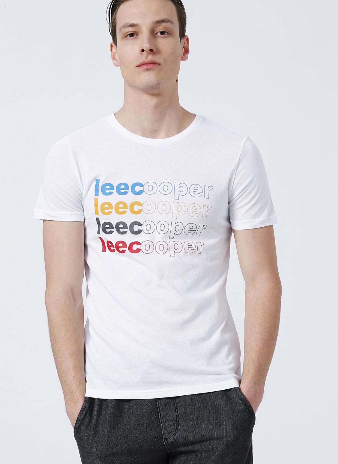 Lee Cooper T-Shirt, XL, Beyaz