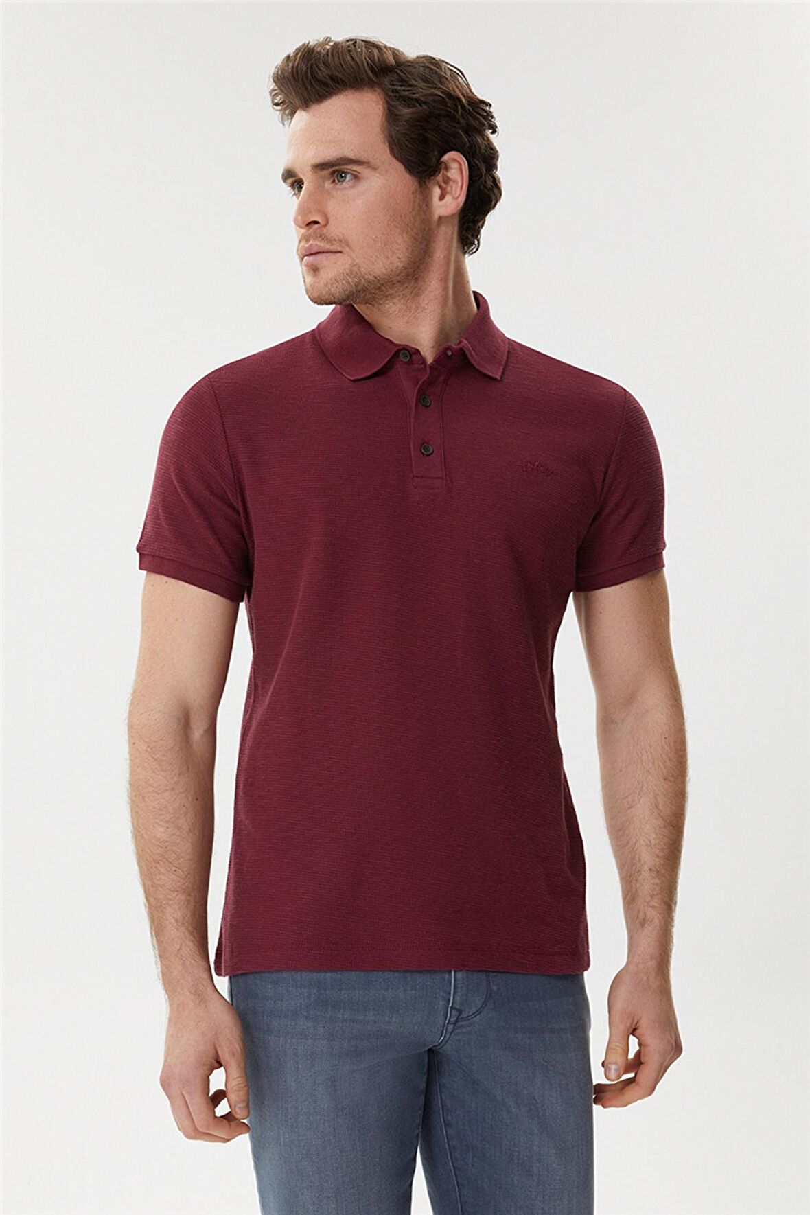 Lee Cooper Erkek Tylen Polo Yaka T-Shirt 625242049 Mürdüm