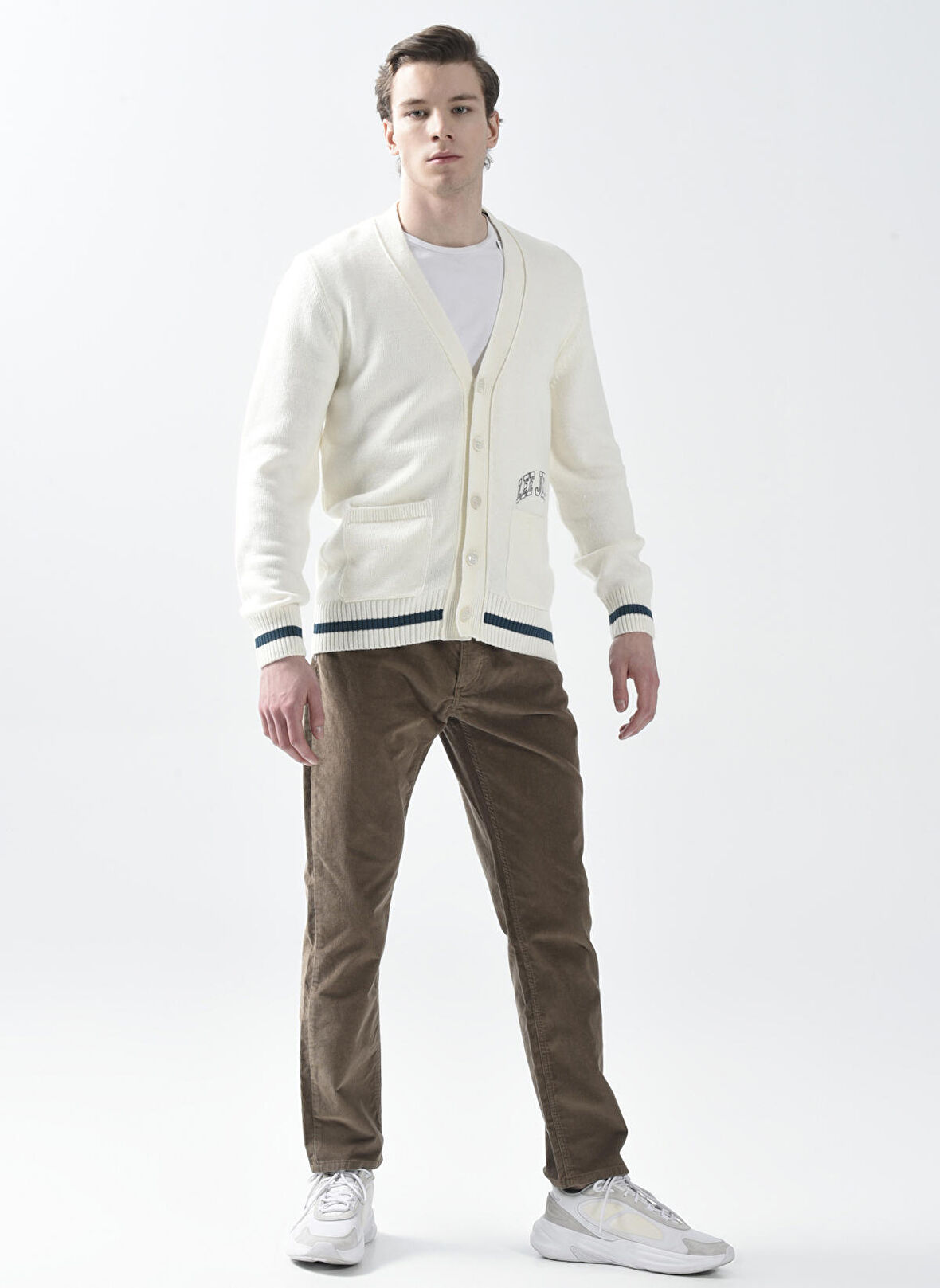 Lee Cooper Yüksek Bel Rahat Bej Erkek Chino Pantolon 231 LCM 221005 RICKY BEJ