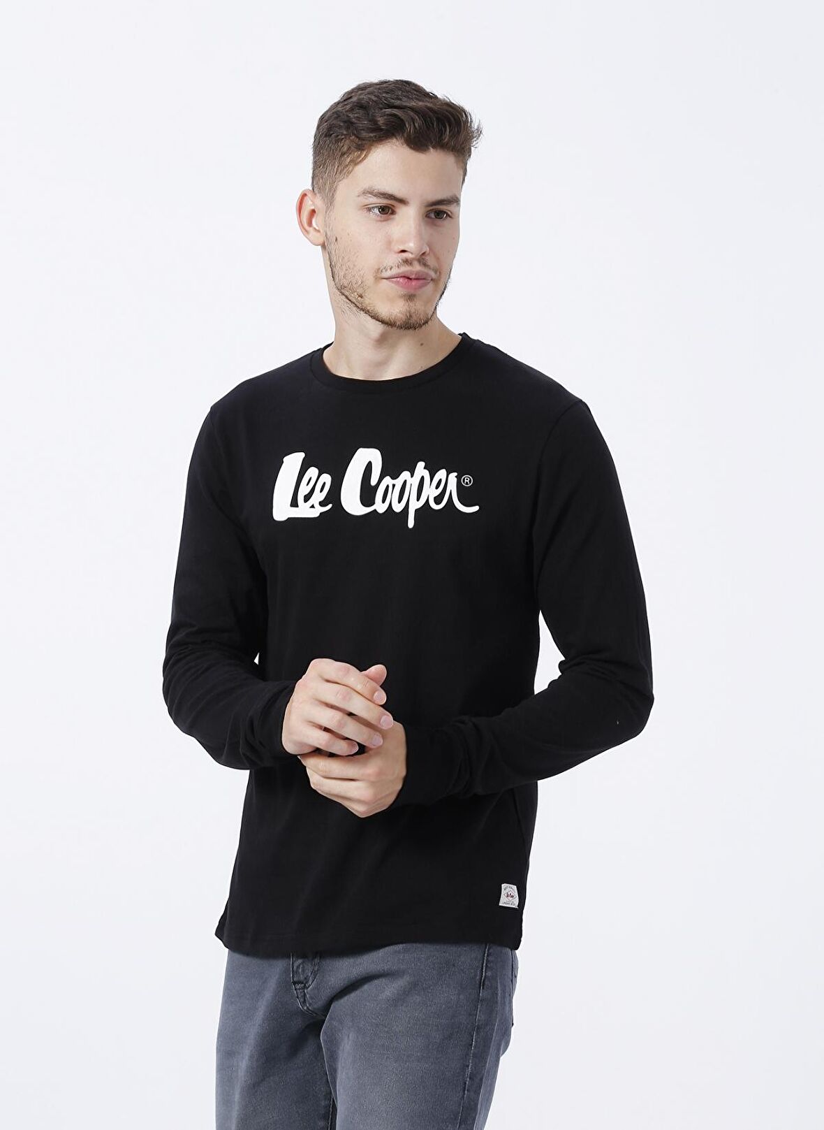 Lee Cooper O Yaka Baskılı Siyah Erkek T-Shirt 231 LCM 242003 ZAYNE