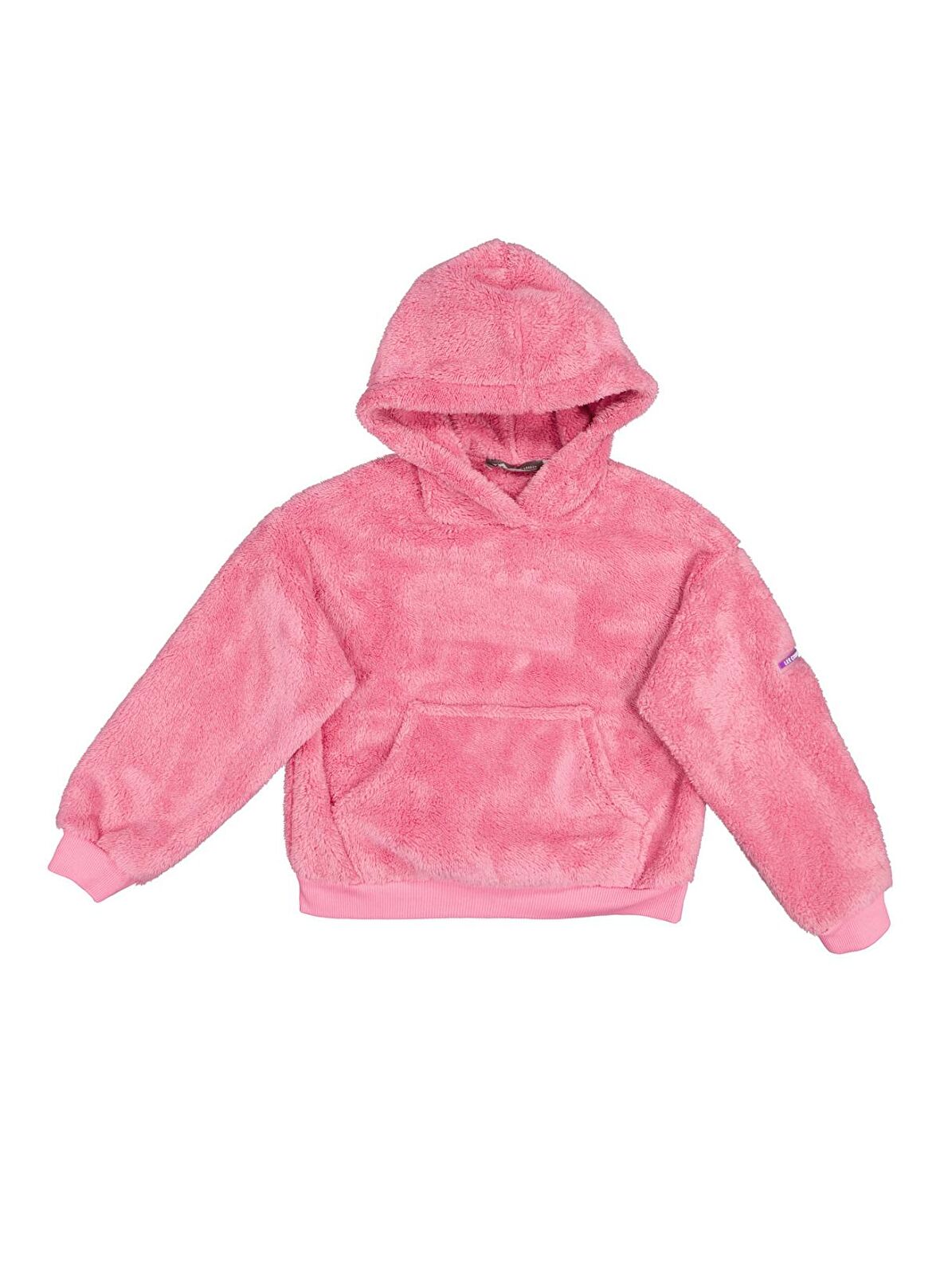 Lee Cooper Pembe Kız Çocuk Kapüşonlu Uzun Kollu Regular Fit Düz Sweatshirt 231 LCG 241004 MIA PEMBE