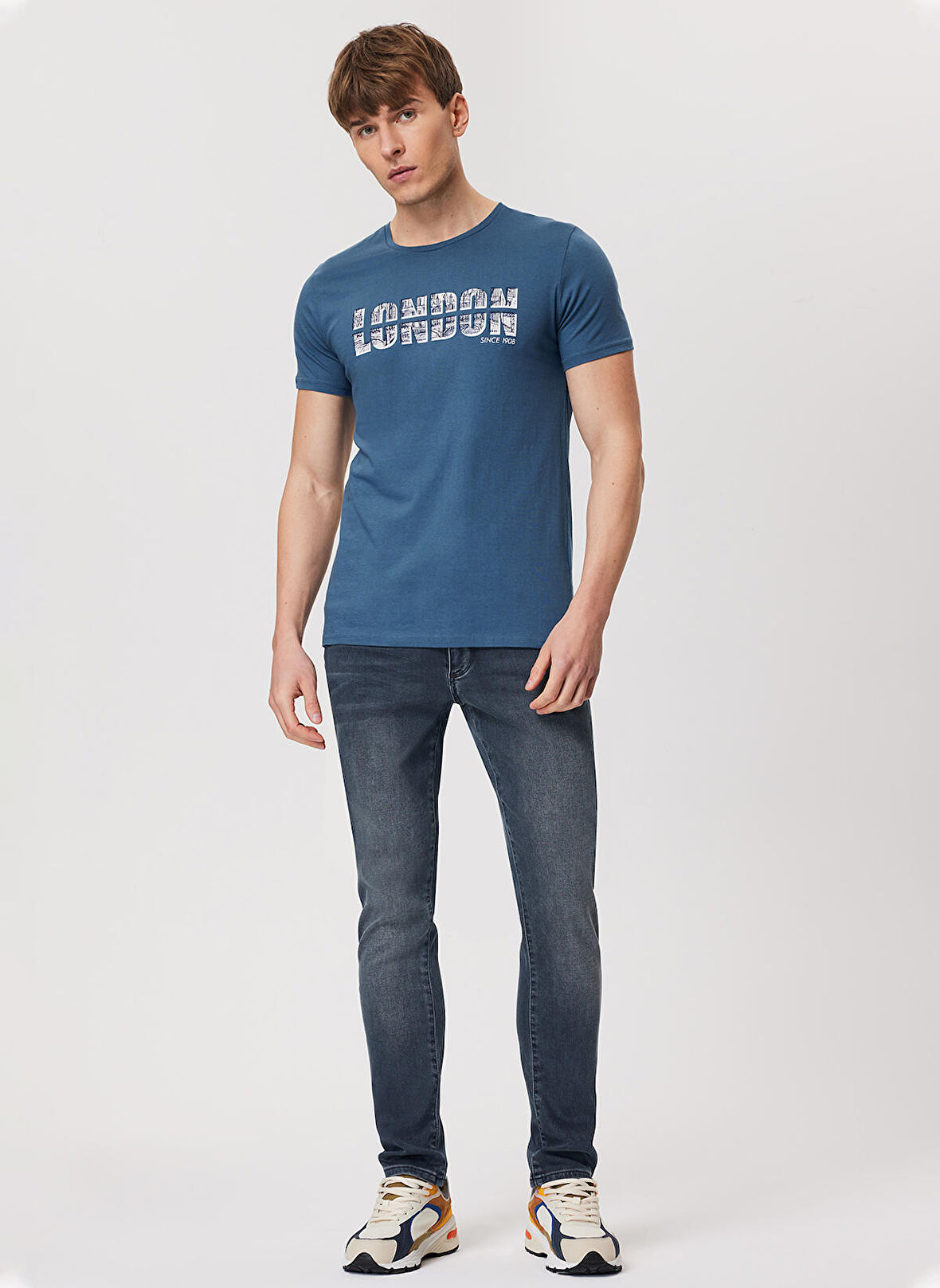 Lee Cooper Yüksek Bel Slim Fit Erkek Denim Pantolon 232 LCM 121071 JACK JUDAS COATING