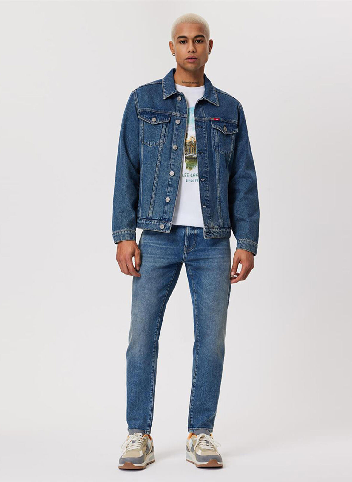 Lee Cooper Mavi Erkek Denim Ceket 232 LCM 131003 NAGOYA DENIM