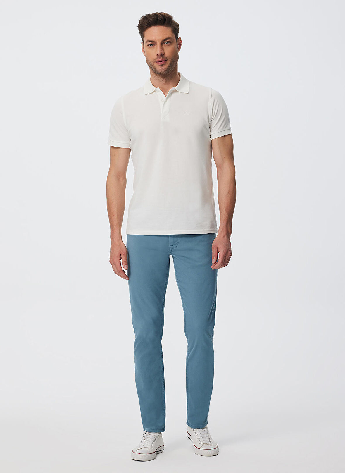 Lee Cooper Normal Bel Slim Fit İndigo Erkek Chino Pantolon 232 LCM 221009 STOW INDIGO