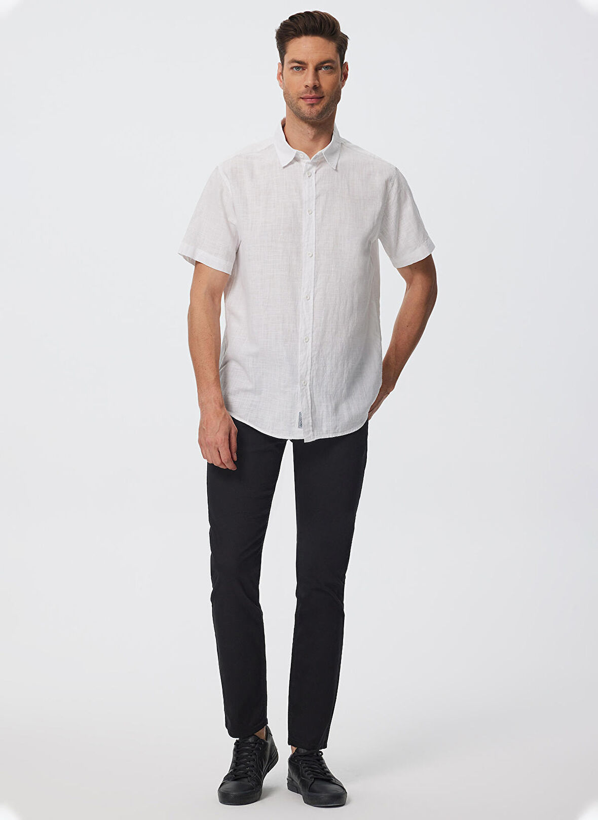 Lee Cooper Regular Fit Bej Erkek Gömlek 232 LCM 241003 ANDRE BEJ