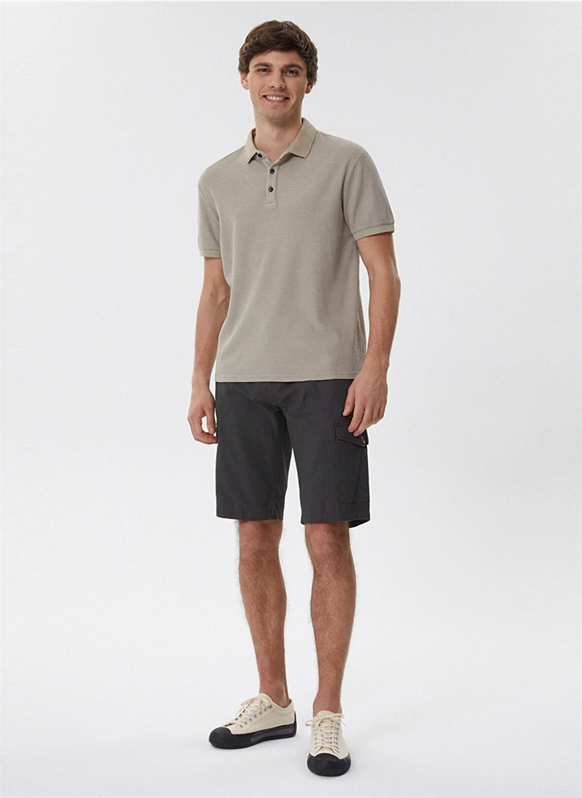 Lee Cooper Polo Yaka Koyu Bej Erkek T-Shirt 232 LCM 242059 TYLEN K.BEJ