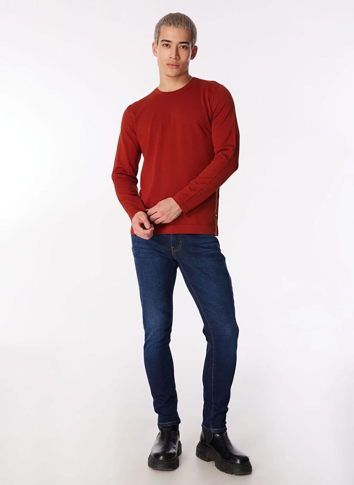 Lee Cooper Normal Bel Slim Fit Erkek Denim Pantolon 242 LCM 121048 JACK TOM MID BLUE