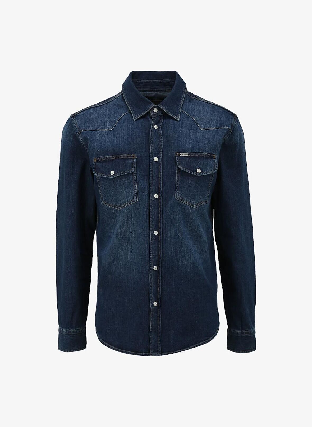 Lee Cooper Slim Fit Erkek Denim Gömlek 242 LCM 141003 WOLKER MELORA DB MID