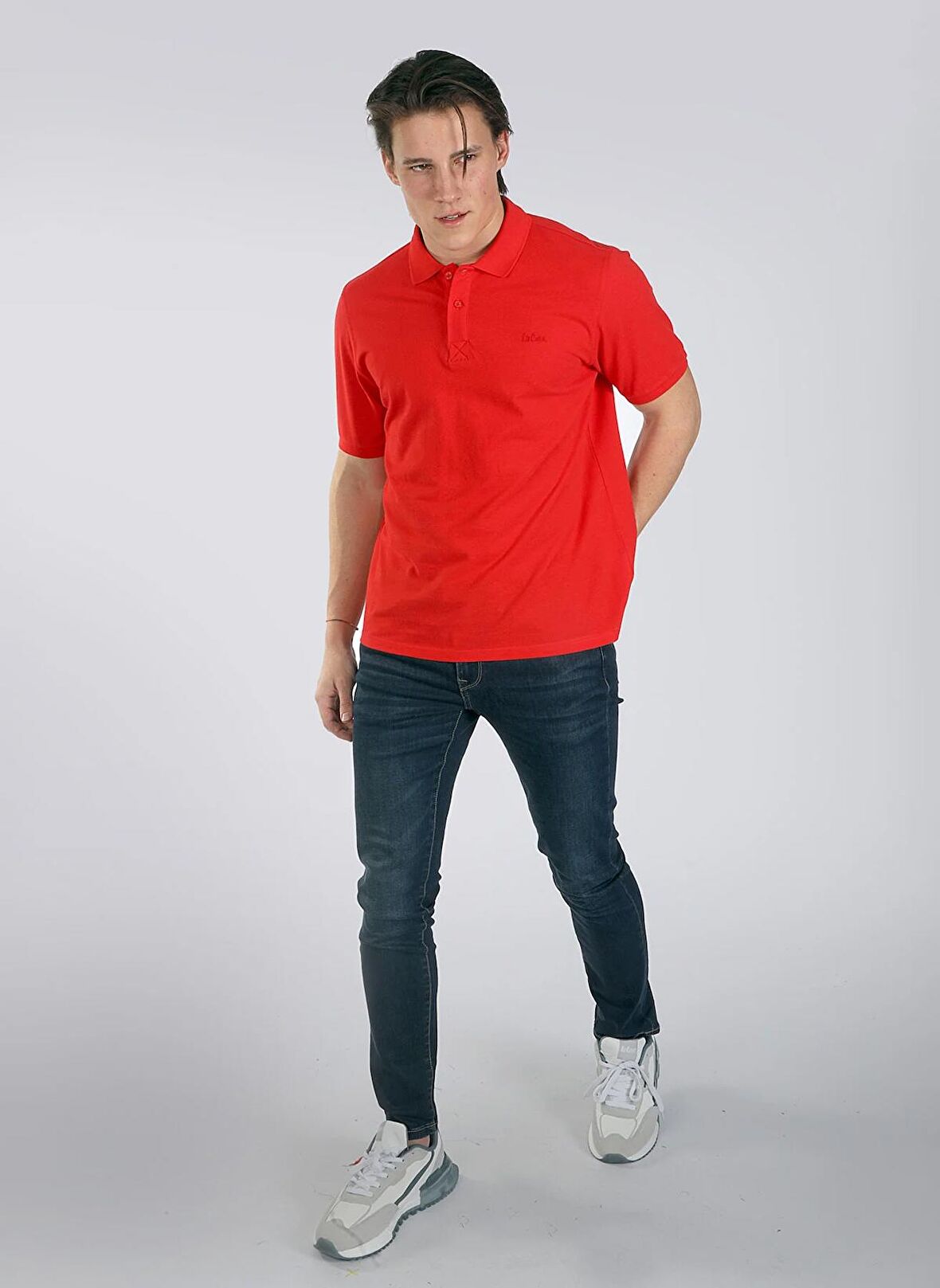 Lee Cooper Kırmızı Erkek Polo T-Shirt 242 LCM 242025 TWINS K.KIRMIZI