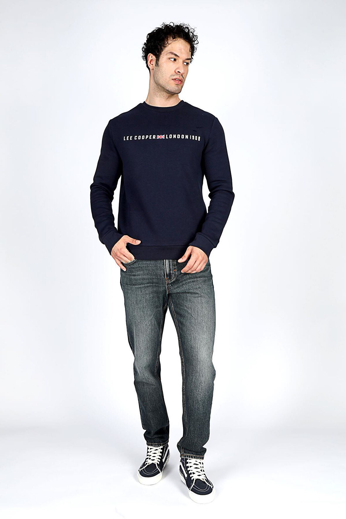 Steward Erkek O Yaka Sweatshirt Lacivert