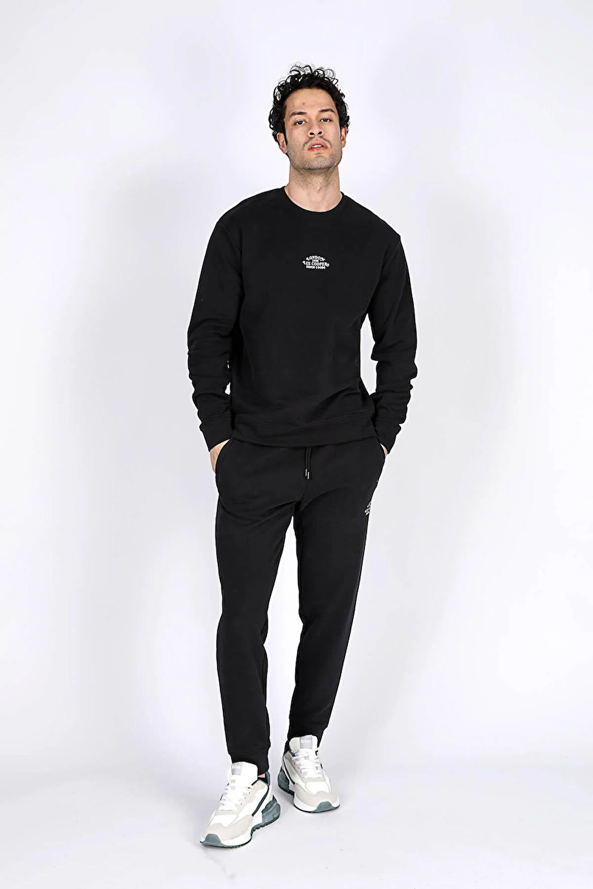 Kid Erkek O Yaka Sweatshirt Antrasit