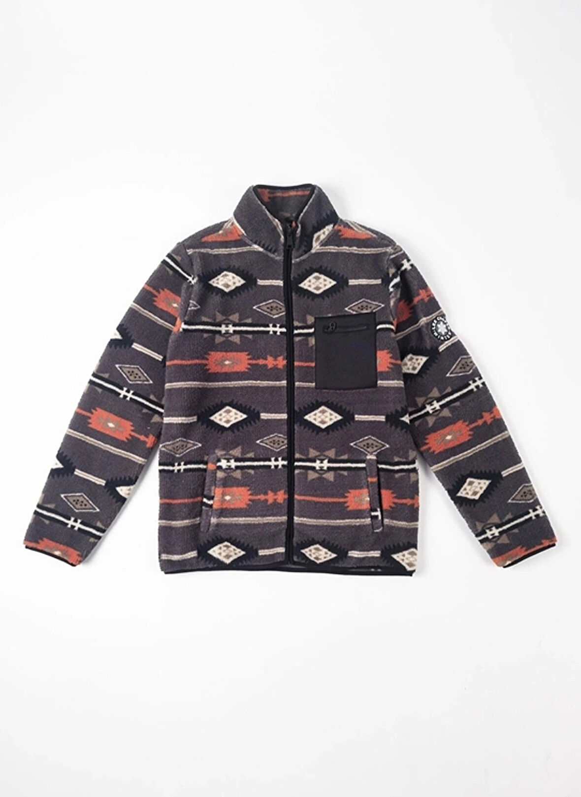 Lee Cooper Gri Erkek Sweatshırt 251 LCM 241061 FOLKS GRİ DESENLİ