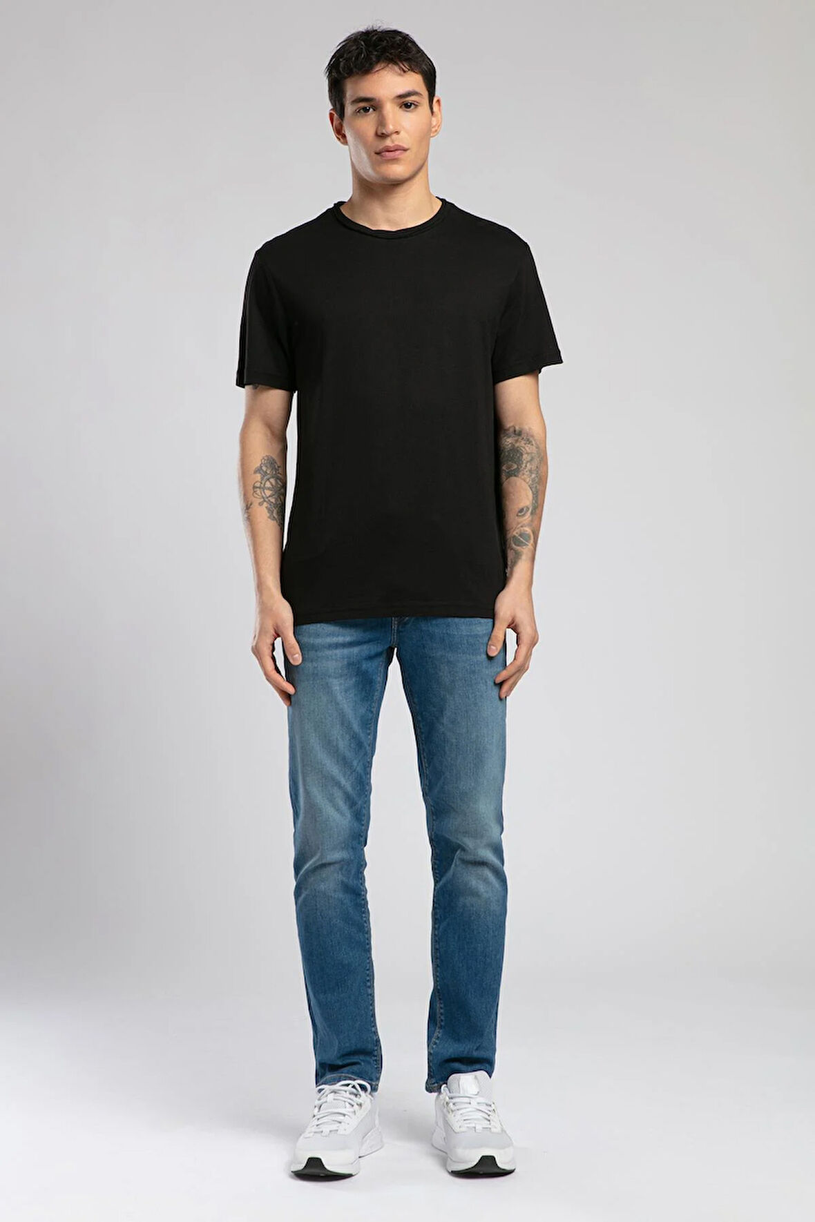 Gael Erkek O Yaka T-Shirt Siyah