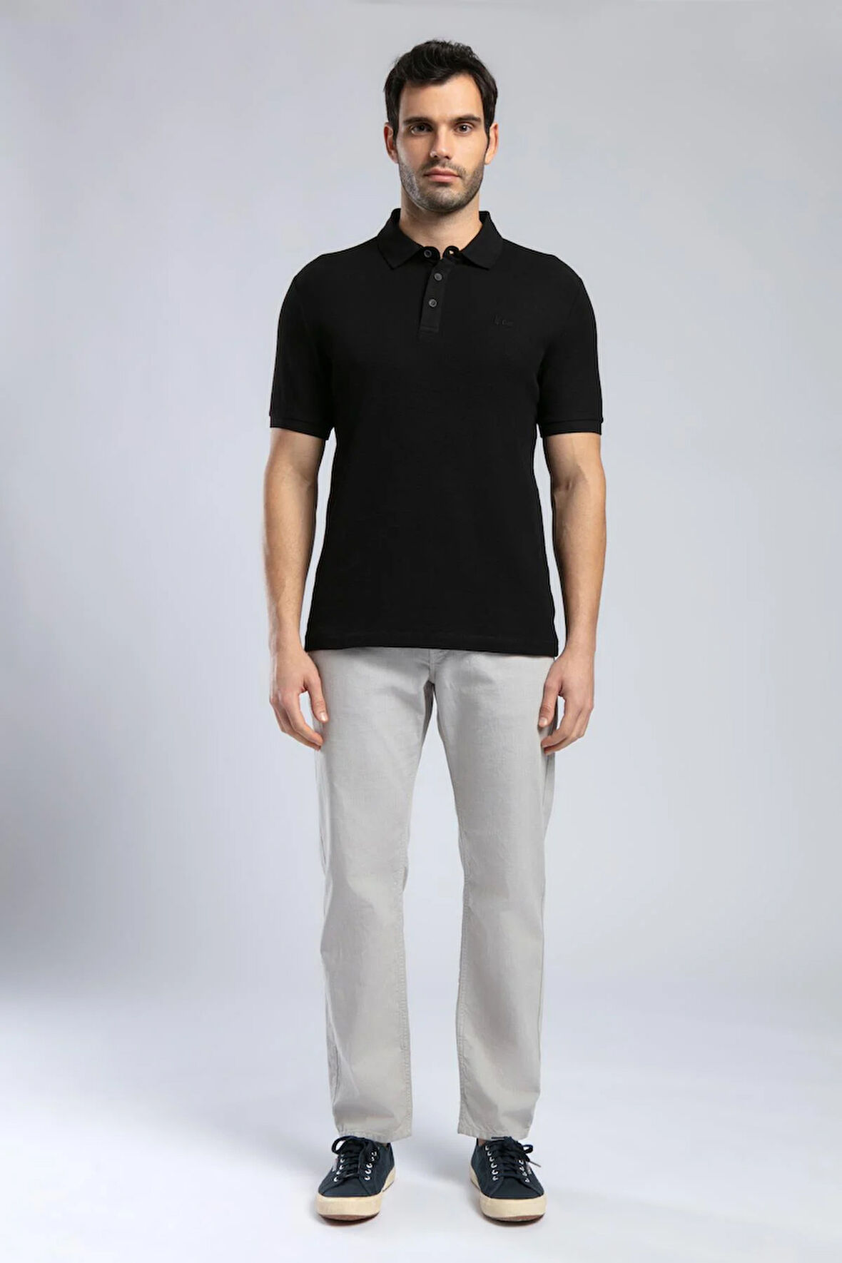 Tylen Erkek Polo Yaka T-Shirt Siyah