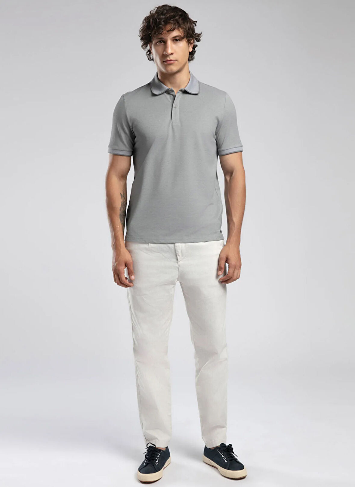 Lee Cooper Gri Erkek Polo T-Shirt 252 LCM 242016 RASCO GRİ