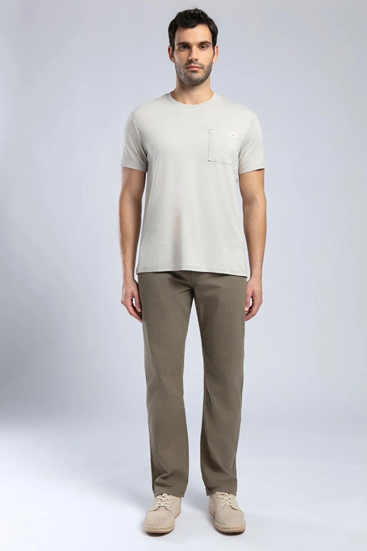 Vincent Erkek O Yaka T-Shirt Taş