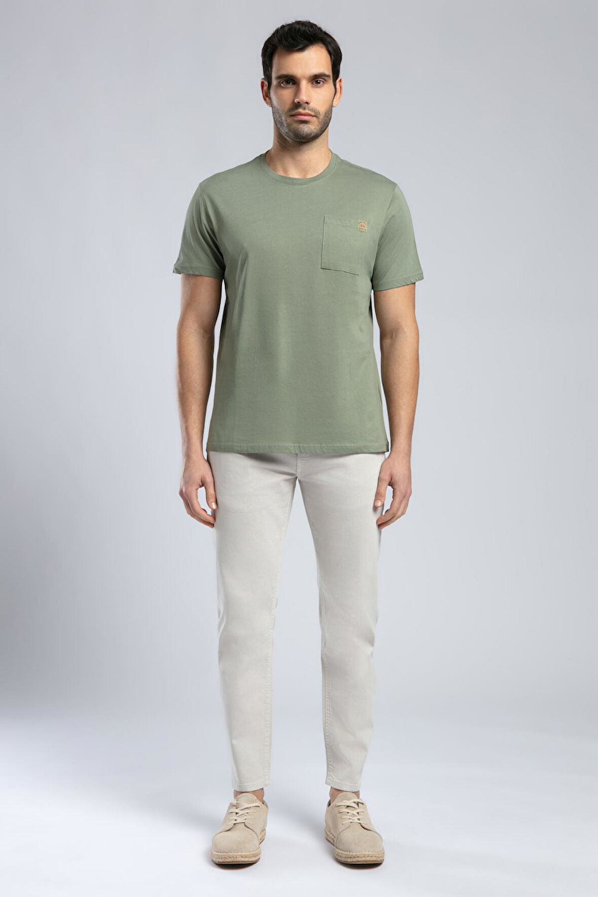 Vincent Erkek O Yaka T-Shirt Haki