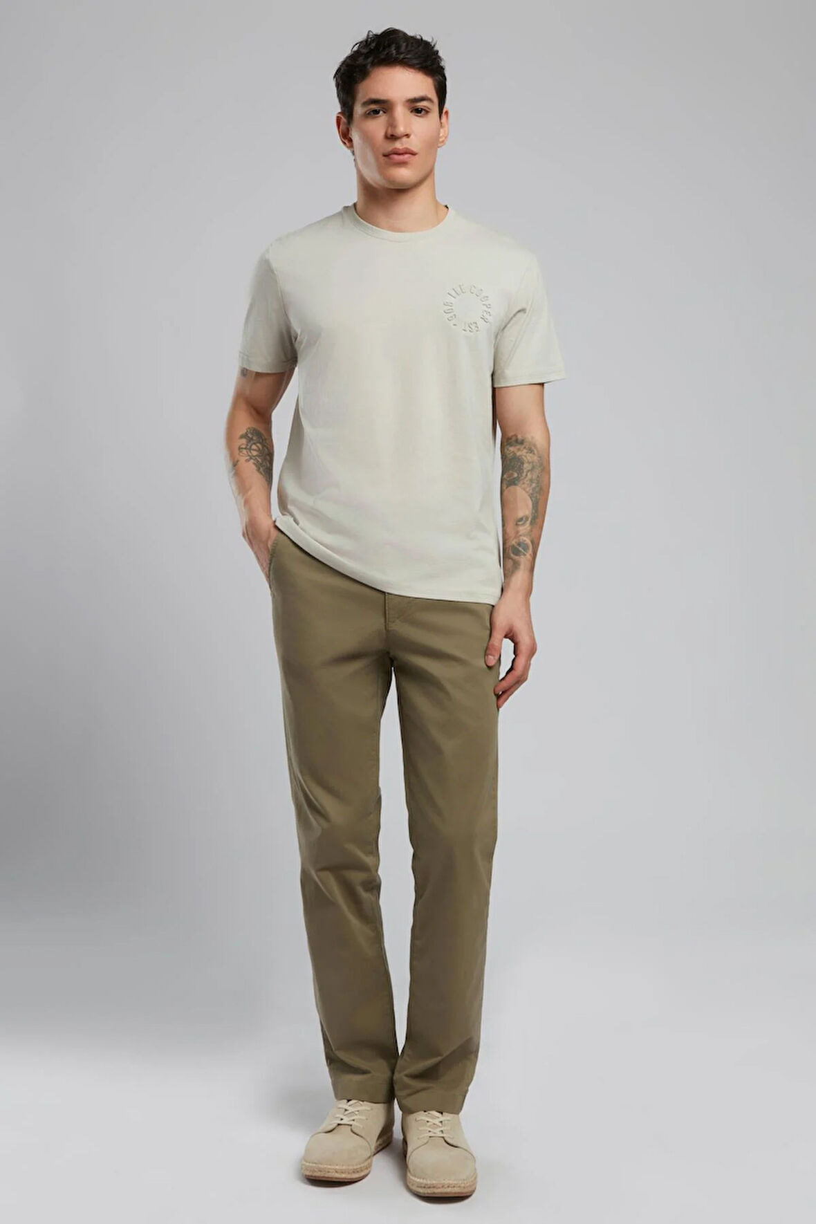 Codrin Erkek O Yaka T-Shirt Taş