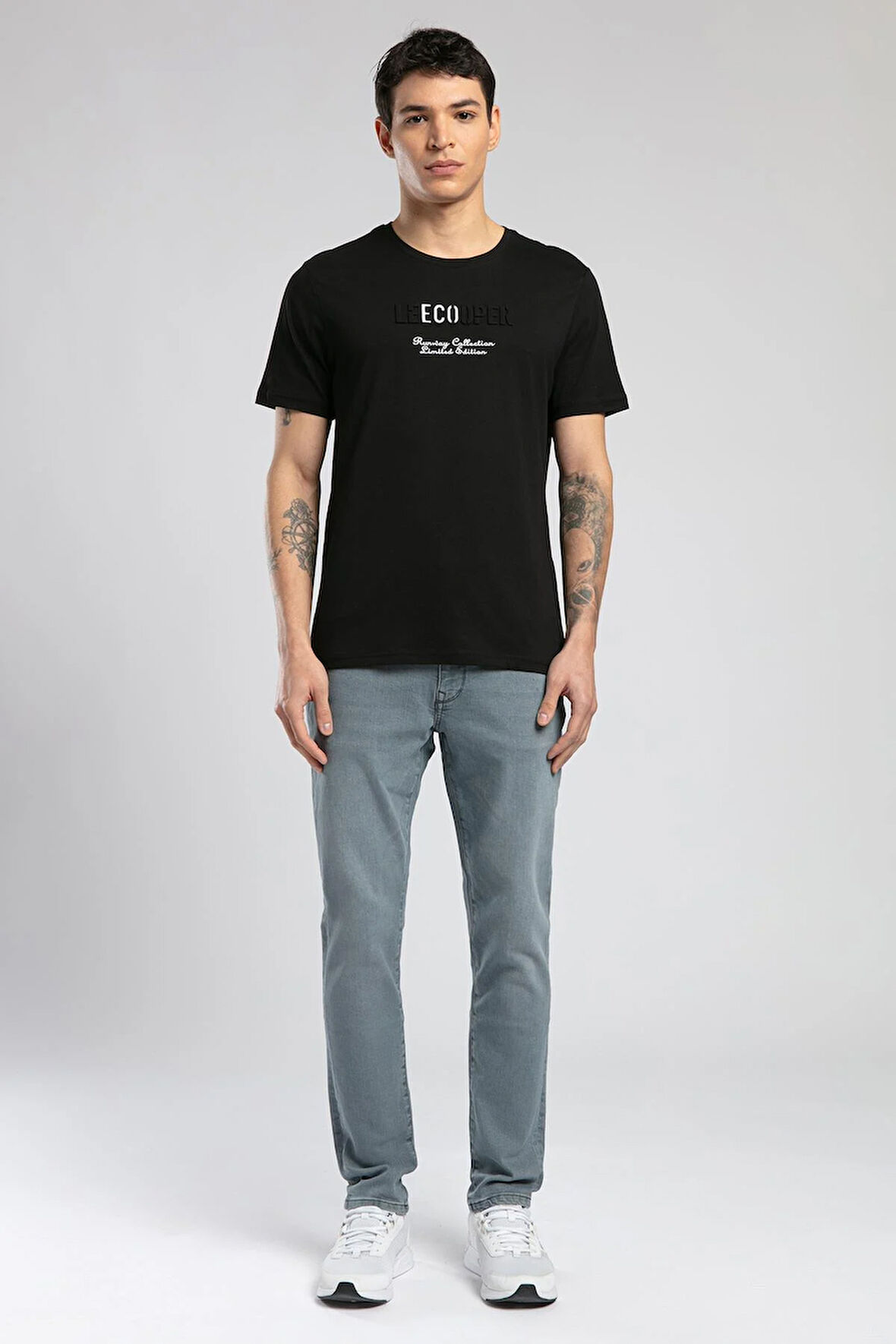 Desav Erkek O Yaka T-Shirt Siyah
