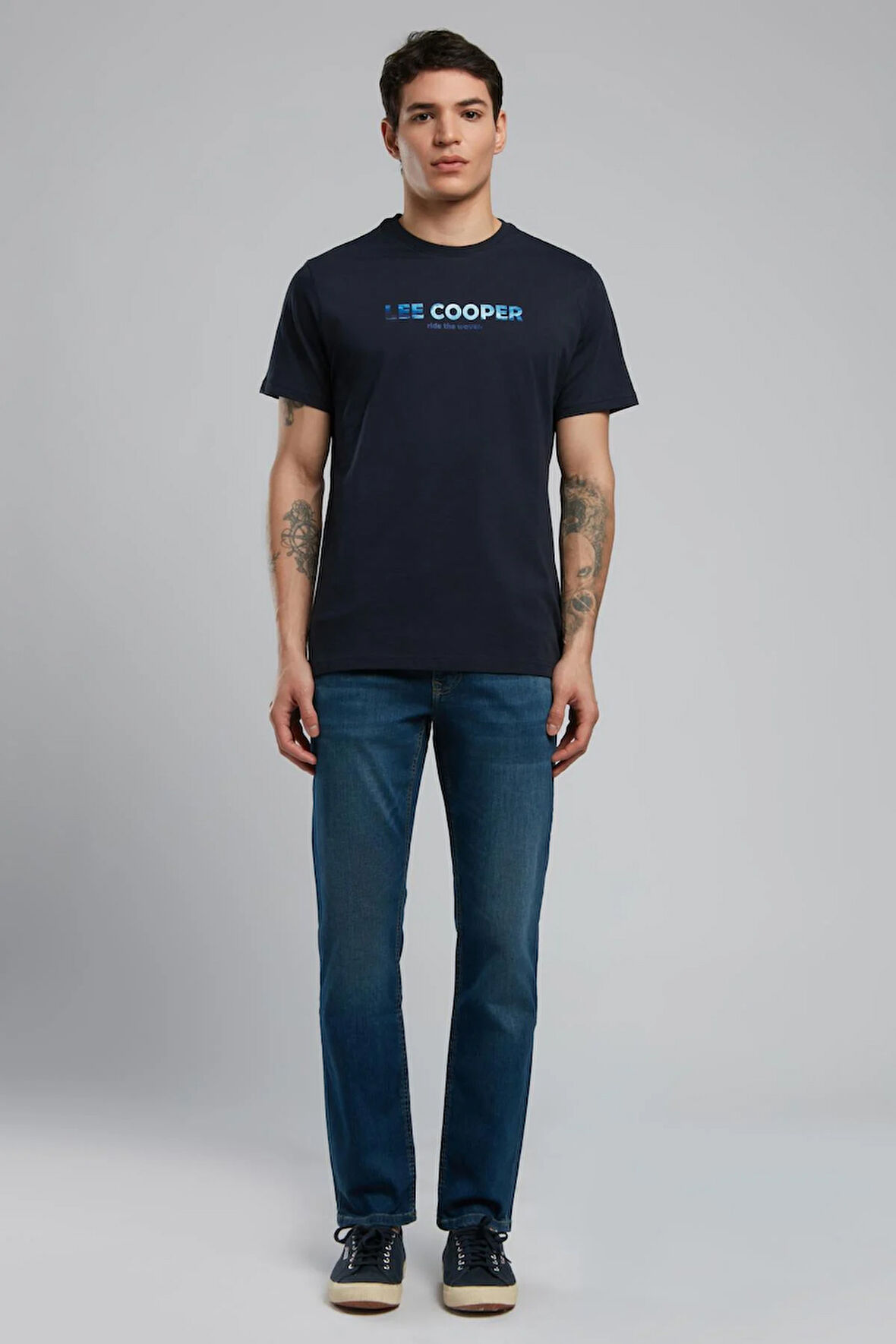 Ember Erkek O Yaka T-Shirt Lacivert