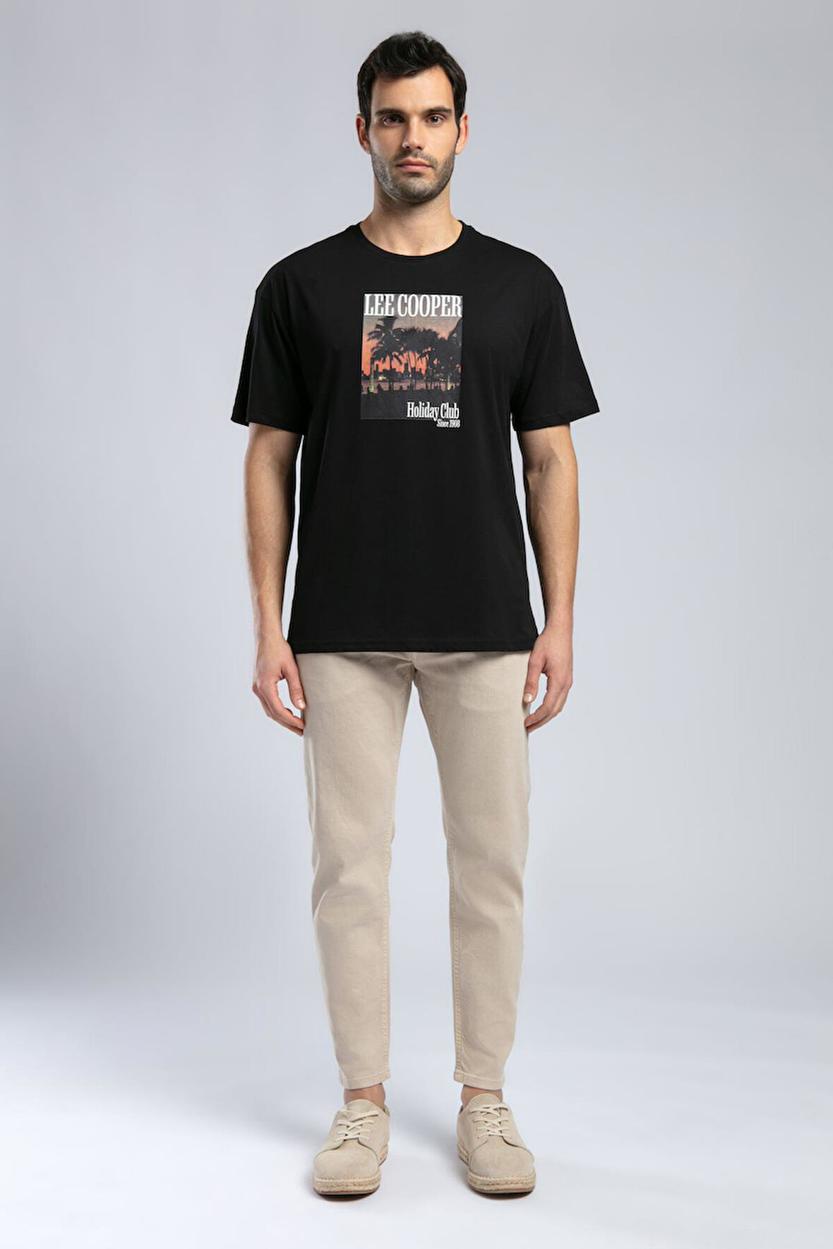 Faina Erkek O Yaka T-Shirt Siyah