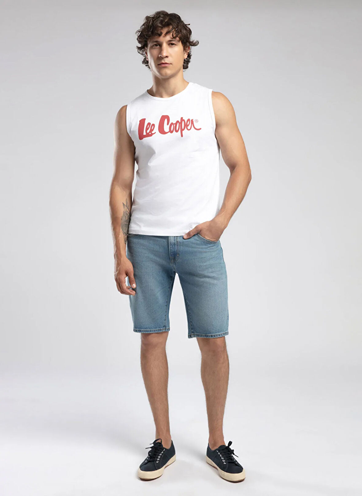 Lee Cooper Beyaz Erkek Atlet 252 LCM 243001 SUMMER BEYAZ