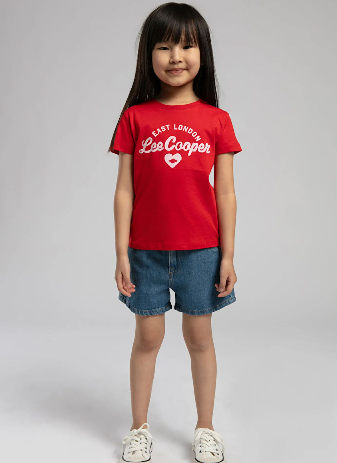 Lee Cooper Baskılı Kırmızı Kız Çocuk T-Shirt 252 LCG 242006
