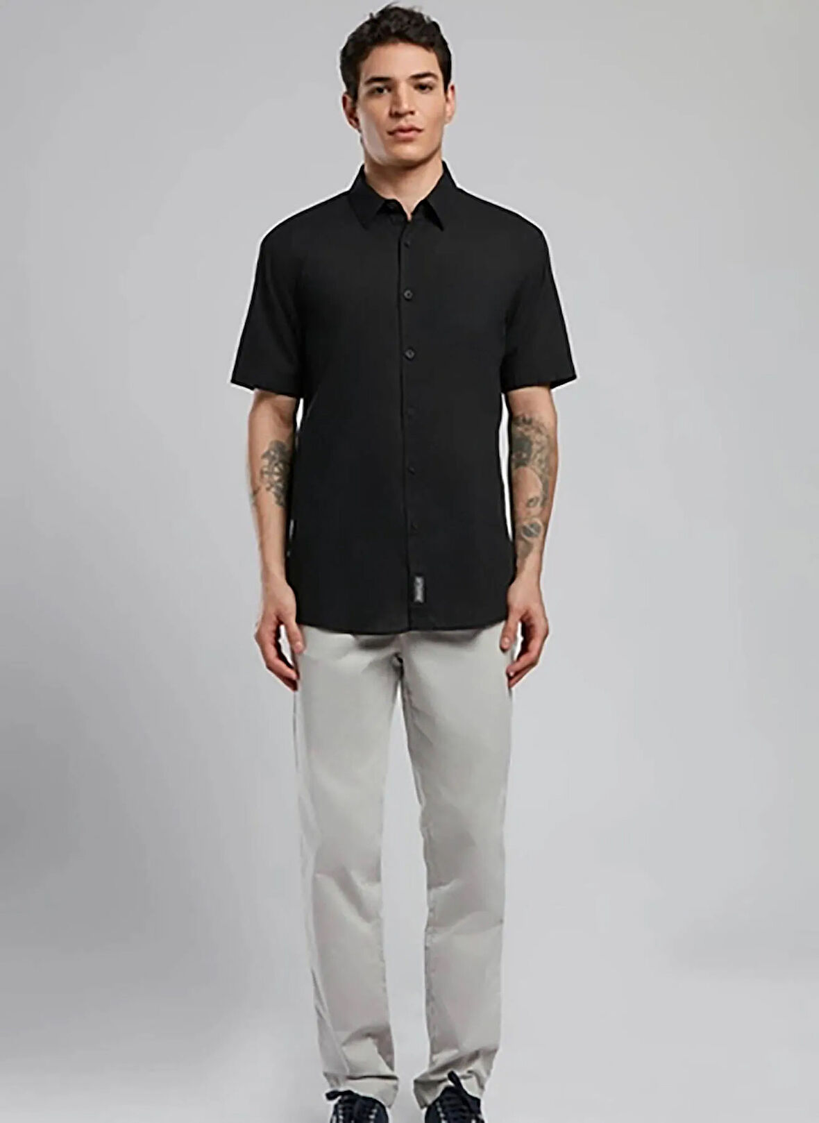 Lee Cooper Regular Fit Siyah Erkek Gömlek 252 LCM 241018 DESOLA SİYAH
