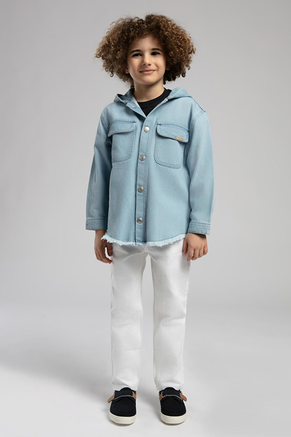 Texas Erkek Çocuk Jean Gömlek Denim