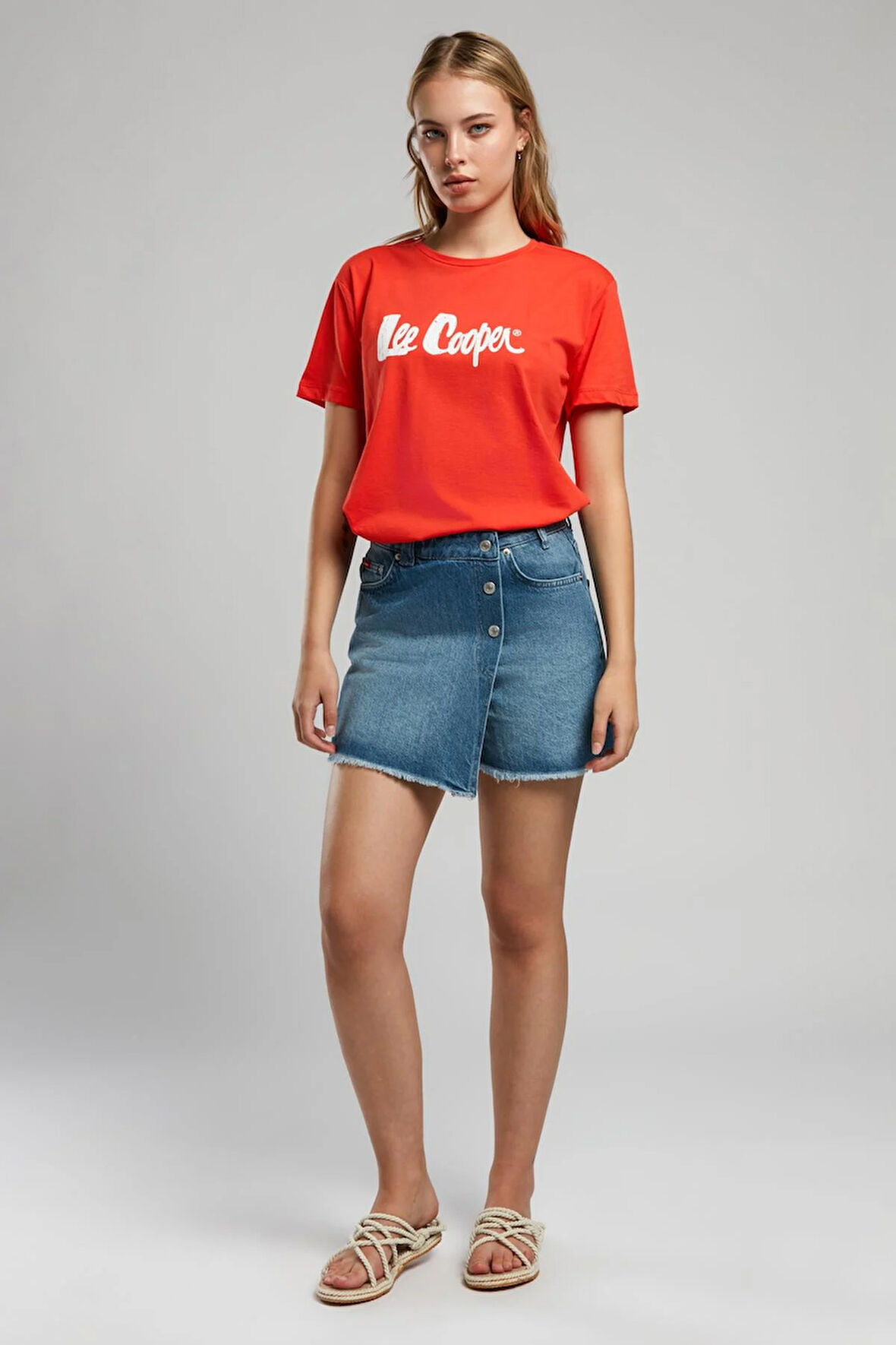 Mila Kadın Jean Şort Etek Denim