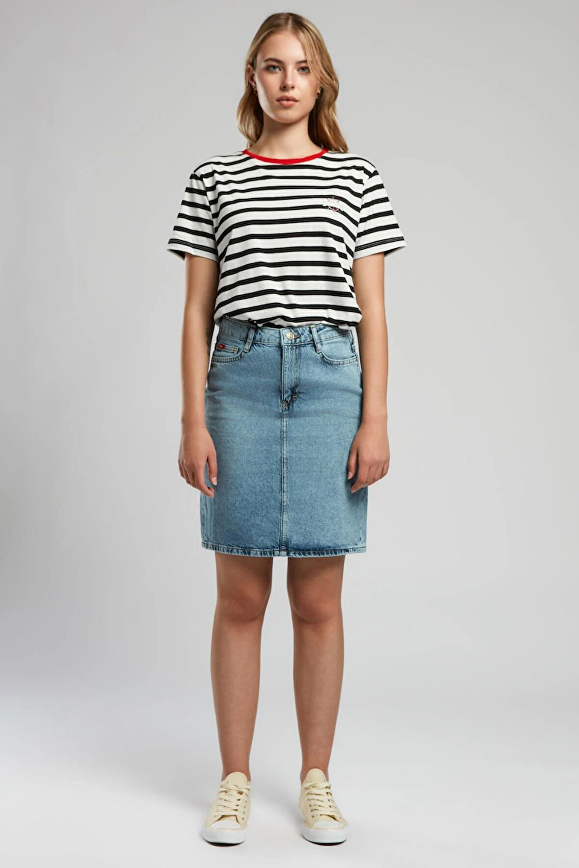 Lami 2 Kadın Jean Etek Denim