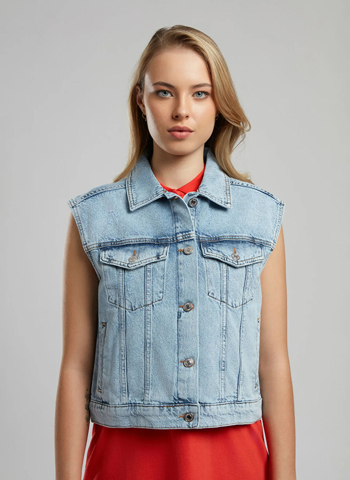 Lee Cooper Kadın Yelek 252 LCF 135002 ZANE DENIM