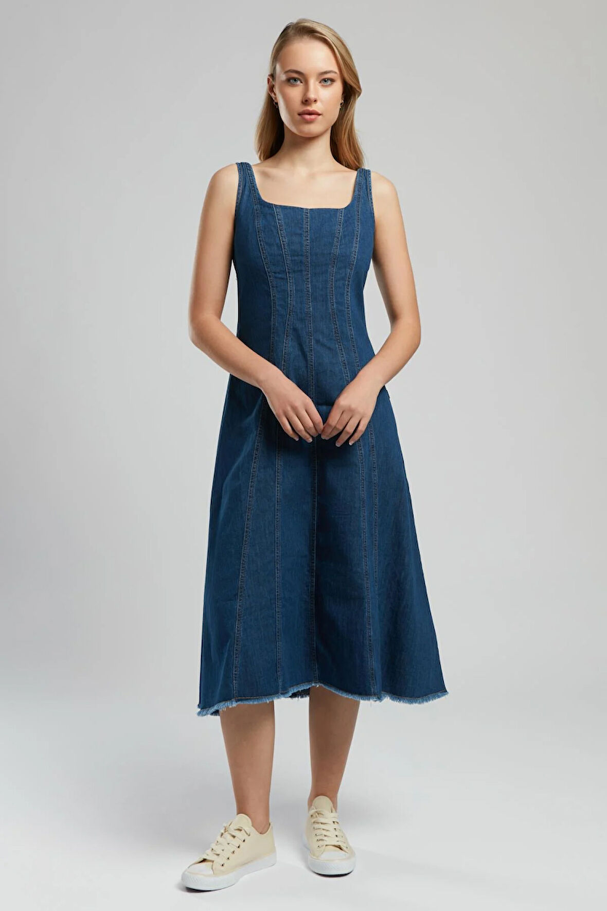 Brian Kadın Jean Elbise Denim