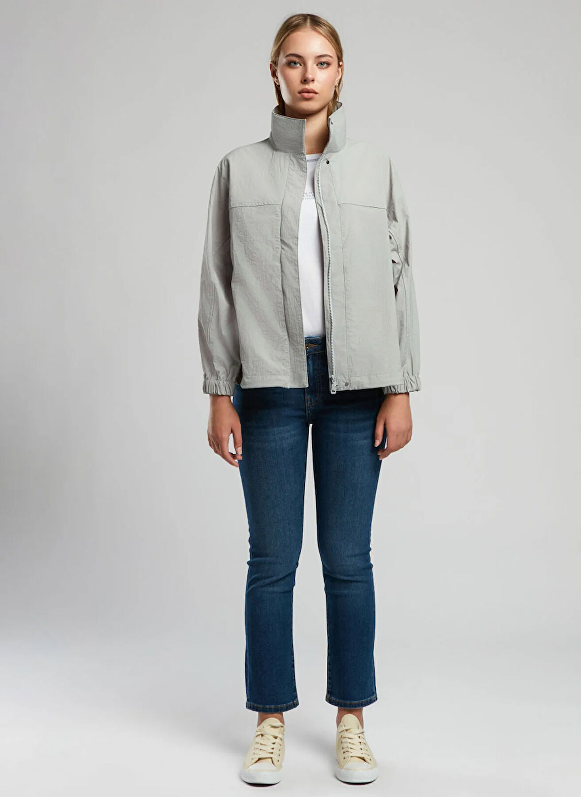 Lee Cooper Açık Gri Kadın Mont 252 LCF 232001 LINETTE A. GRİ