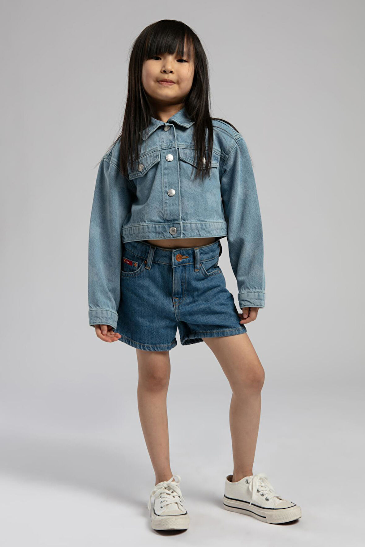 Star Kız Çocuk Jean Ceket Denim