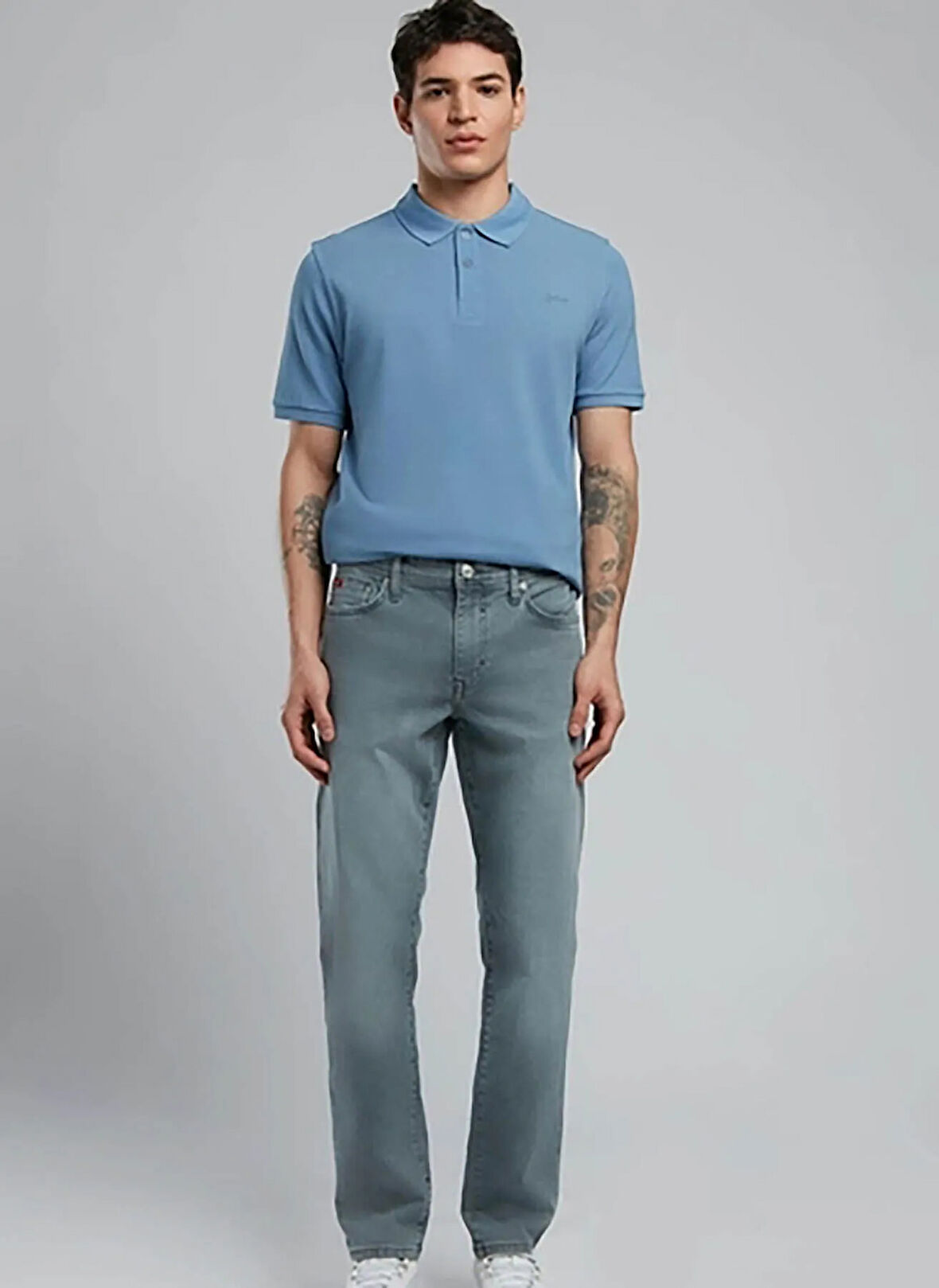 Lee Cooper Normal Bel Slim Straight Erkek Denim Pantolon 252 LCM 121003 JAGGER OCTOPUS IG M