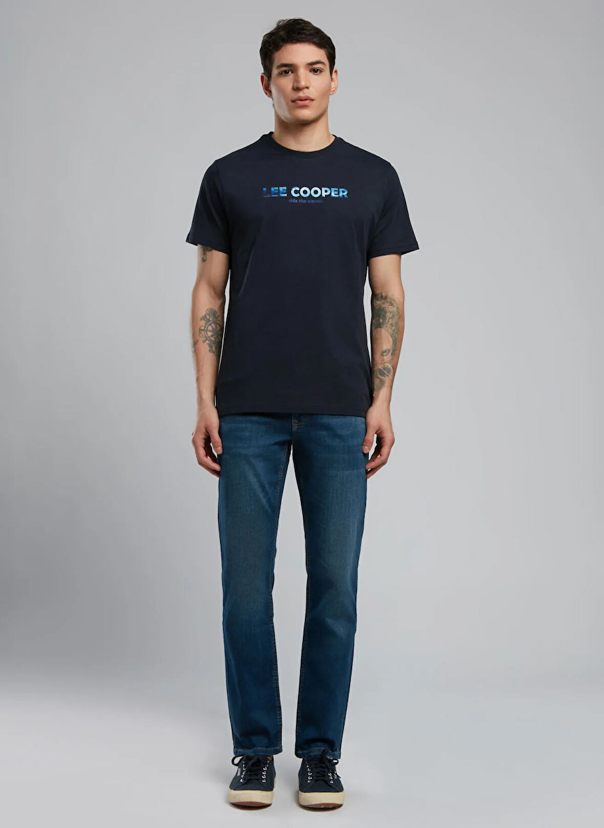 Lee Cooper Normal Bel Slim Straight Erkek Denim Pantolon 252 LCM 121021 JAGGER CARMEN MID