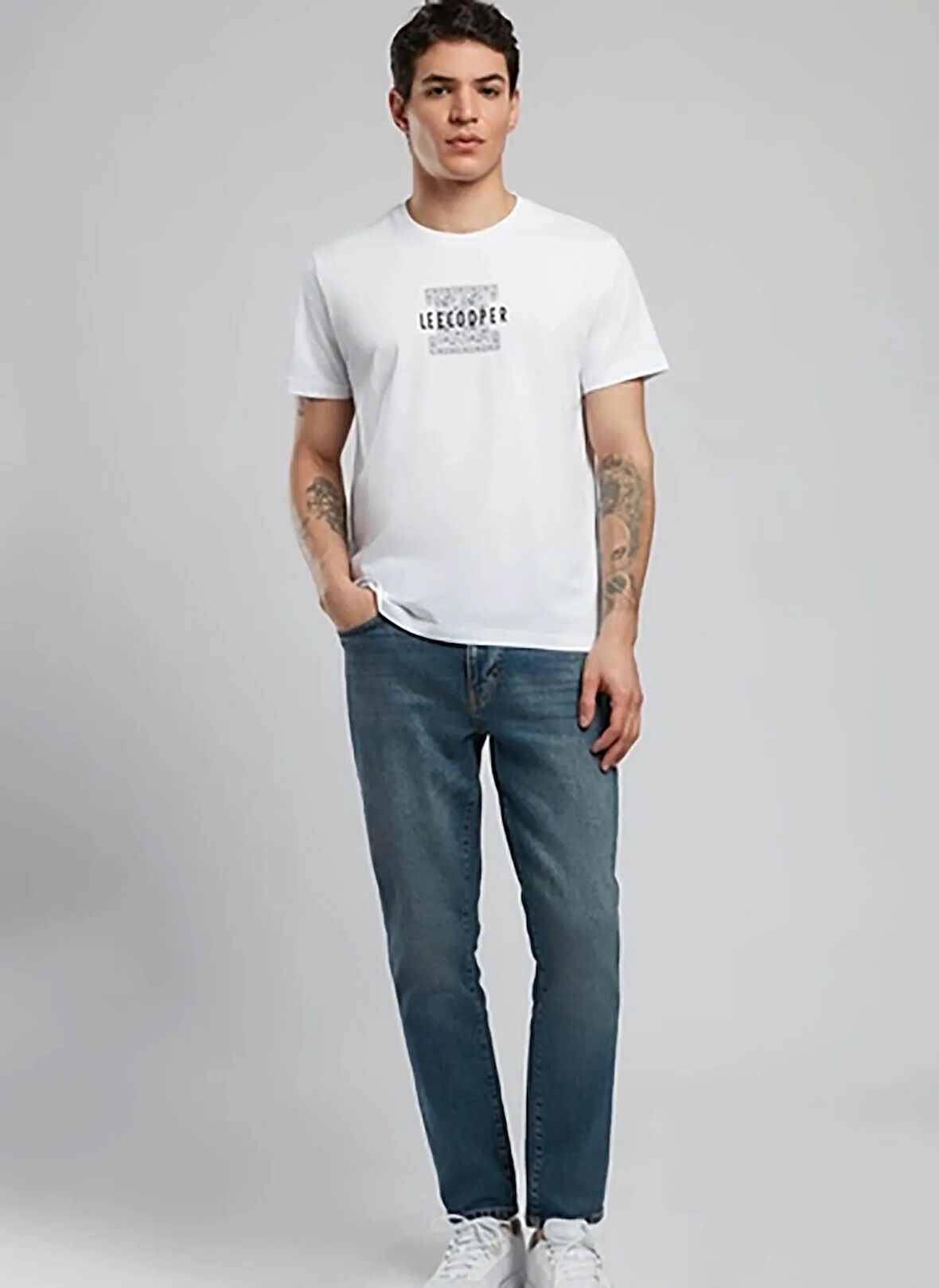Lee Cooper Yüksek Bel Slim Fit Erkek Denim Pantolon 252 LCM 121028 JACK POSEY DB MID
