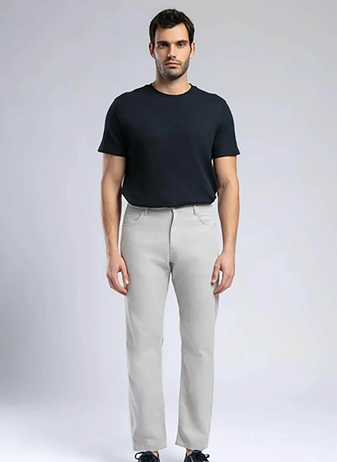 Lee Cooper Normal Bel Straight Açık Gri Erkek Chino Pantolon 252 LCM 221001 RICKY ND 1 A. GRİ