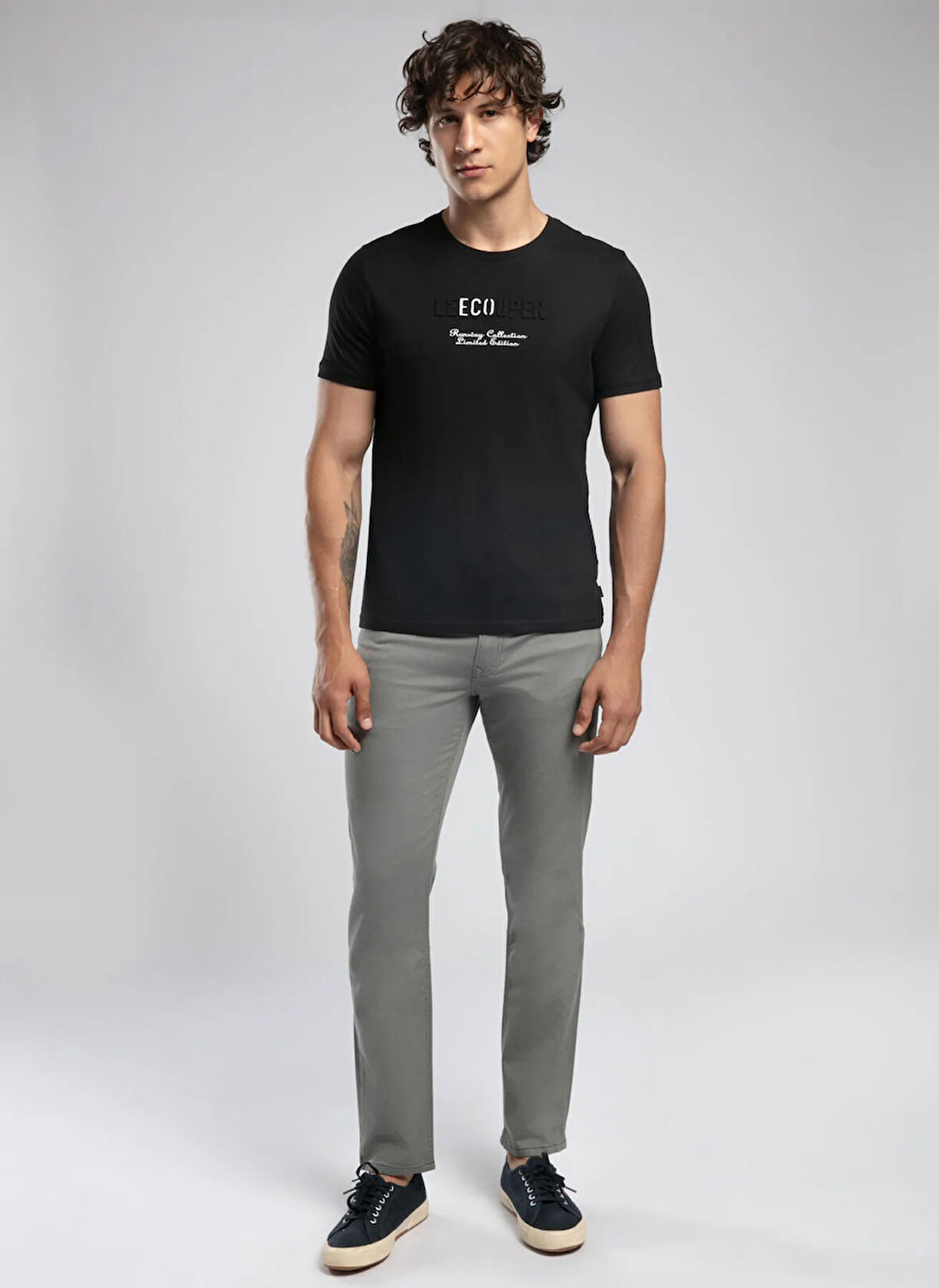 Lee Cooper Normal Bel Slim Straight Gri Erkek Chino Pantolon 252 LCM 221002 JAGGER ND 1 GRİ