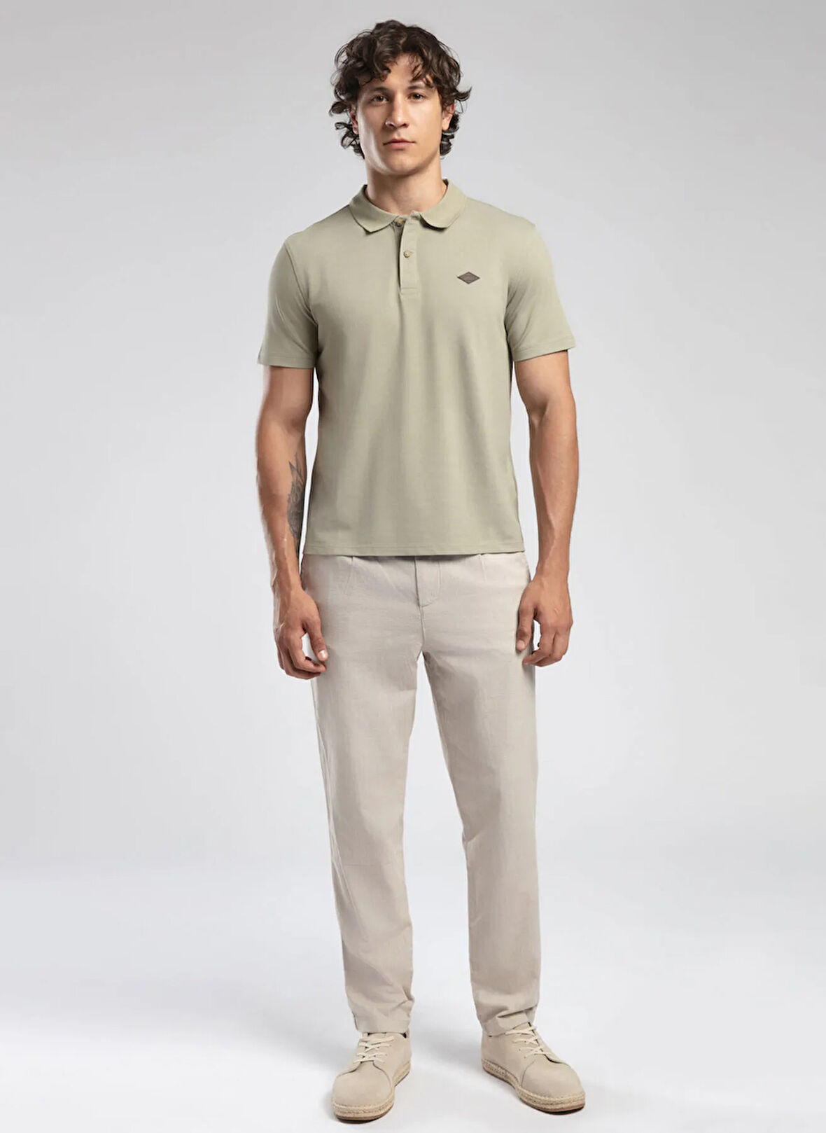 Lee Cooper Normal Bel Regular Tapered Ekru Erkek Chino Pantolon 252 LCM 221005 ZARSE 1 EKRU