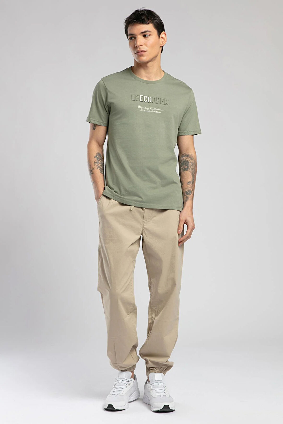 Jogger 2 Erkek Dokuma Pantolon Bej