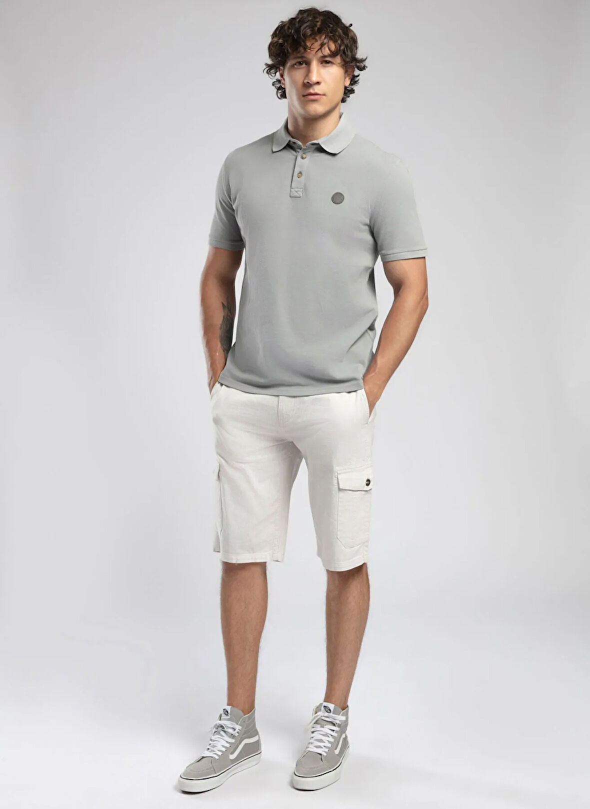 Lee Cooper Relaxed Ekru Erkek Şort 252 LCM 221013 MAN 1 EKRU