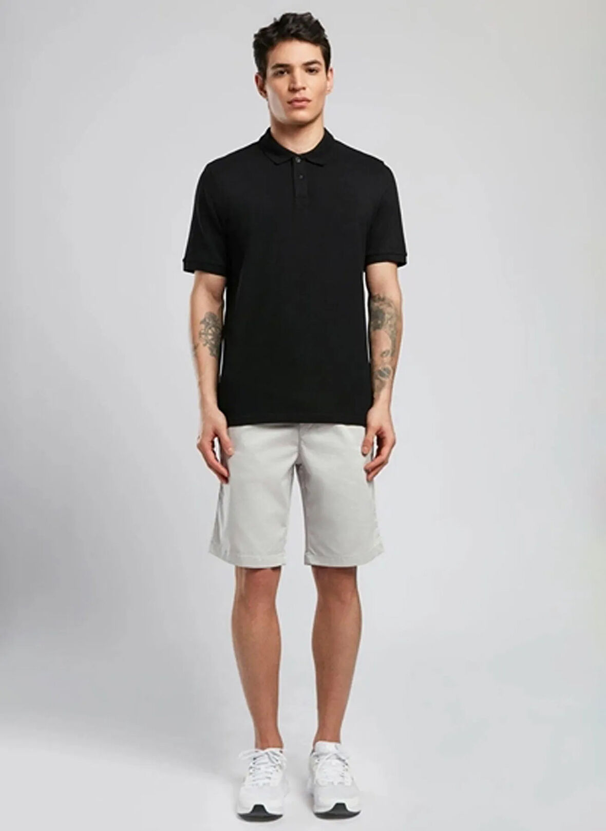 Lee Cooper Slim Tapered Açık Gri Erkek Şort 252 LCM 221017 LONE A. GRİ