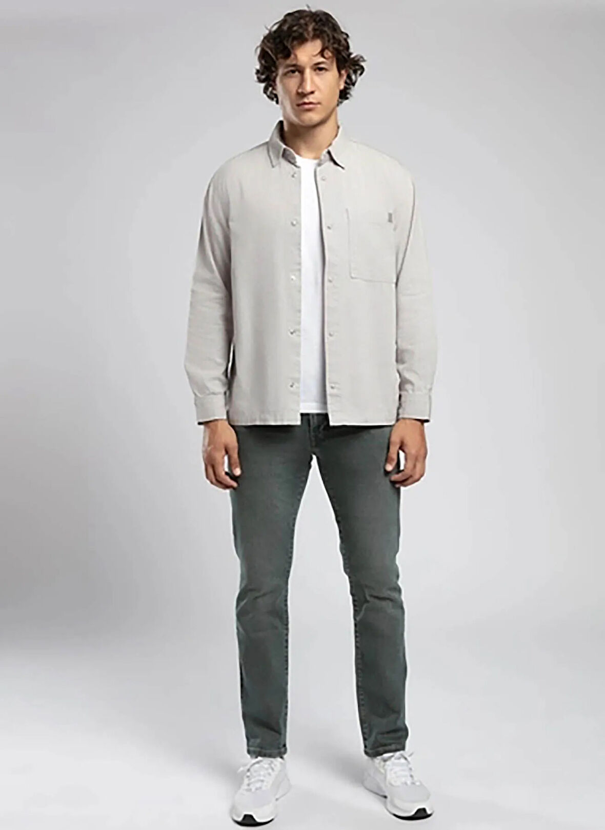 Lee Cooper Regular Fit Açık Gri Erkek Ceket 252 LCM 241002 HENRI A. GRİ