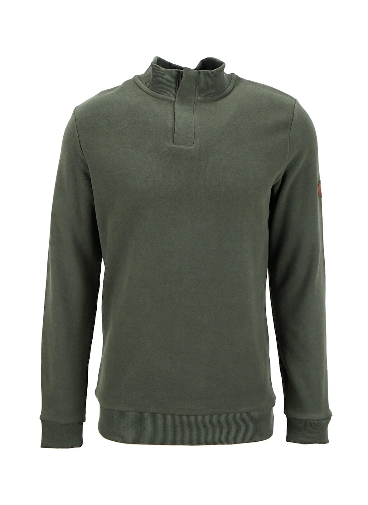 Lee Cooper Dik Yaka Haki Erkek Sweatshırt 261 LCM 241068 LUKE HAKİ