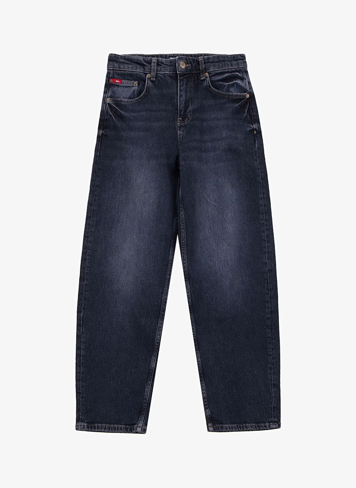 Lee Cooper Yüksek Bel Ankle Paça Bol Kesim Antrasit Kadın Denim Pantolon 261 LCF 121014 MEGAN FRANCESCA MBK