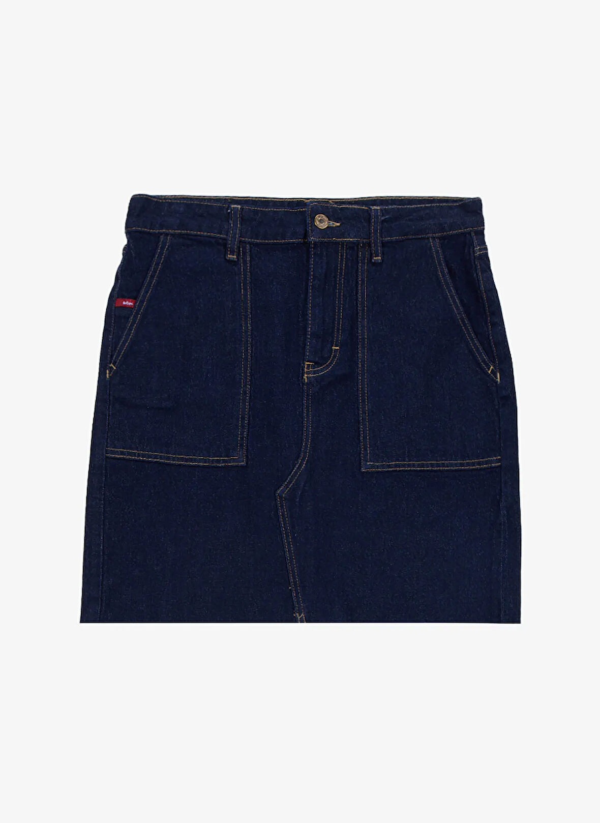Lee Cooper Normal Bel Koyu Mavi Kadın Düz Standart Etek 261 LCF 126005 MIA 2 DENIM