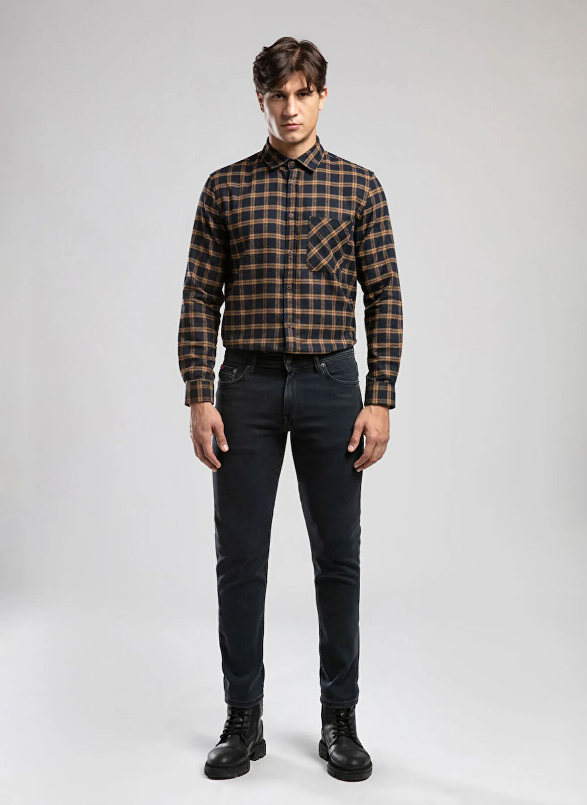 Lee Cooper Normal Bel Slim Straight Mavi Erkek Denim Pantolon 261 LCM 121006 JAGGER GERMANKE OD