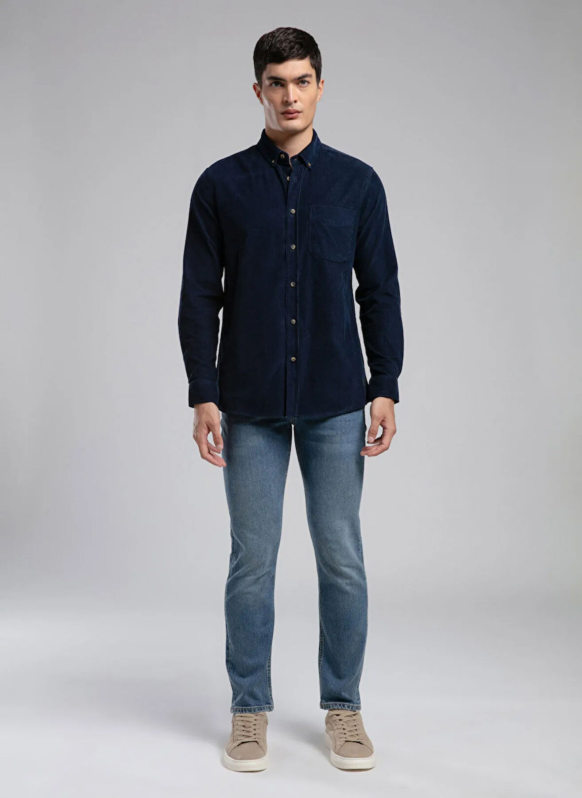 Lee Cooper Normal Bel Slim Straight Mavi Erkek Denim Pantolon 261 LCM 121009 JAGGER HANCOCK LIGHT